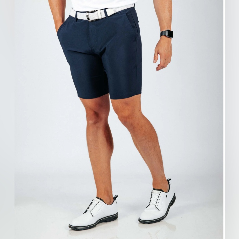 Mens Panama Jack Navy Athletic Stretch Shorts